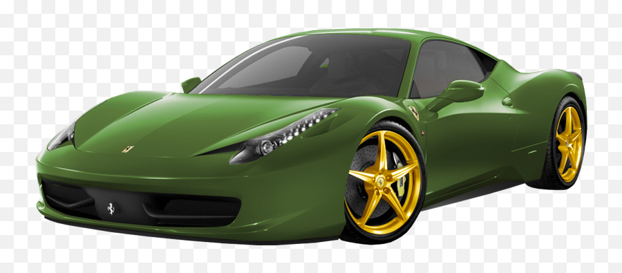 Green Ferrari Car Png Image - Ferrari 458 Italia Price Philippines,Green Car Png