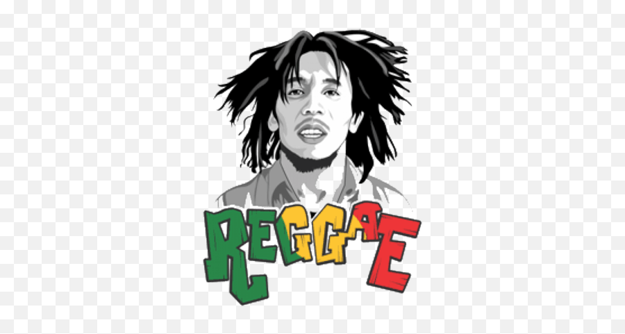 Download Bob Marley Reggae - Bob Marley Drawing Png,Bob Marley Png