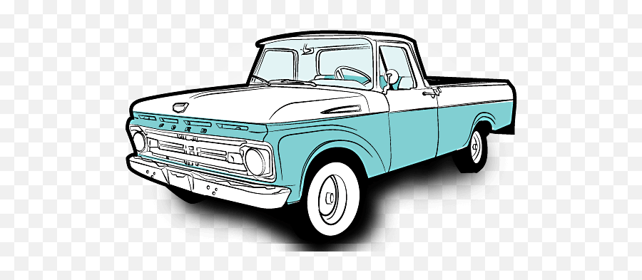 Old Ford Truck Drawing Free Download - Old Ford Truck Clipart Png,Ford Truck Png