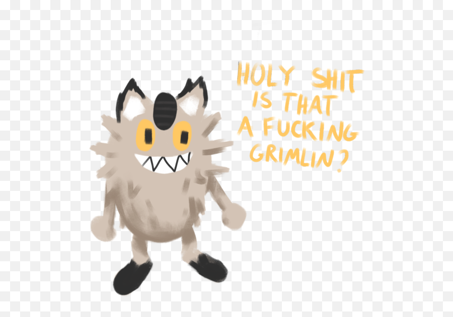 Galar Meowth Tumblr - Cartoon Png,Meowth Png