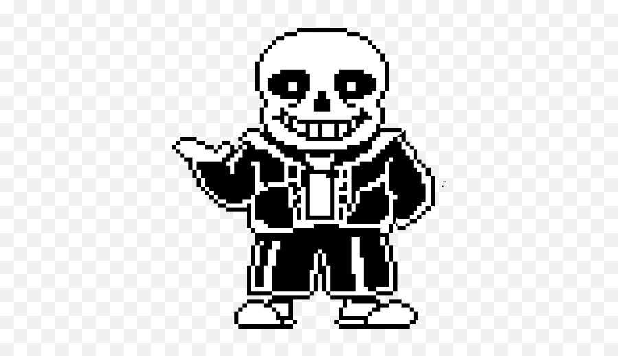 Insane Sans Sprite - Sans Pixel Art Black And White Transparent PNG -  620x720 - Free Download on NicePNG