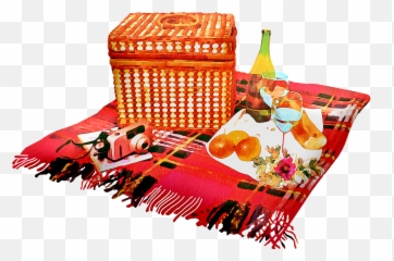 Watercolor Wine Picnic Basket - Free Image On Pixabay Box Png,Picnic Blanket Png