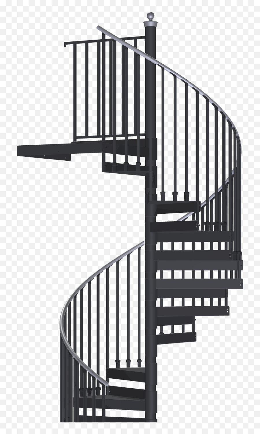Indoor And Outdoor Spiral Stair Kits - Transparent Spiral Staircase Png,Stair Png