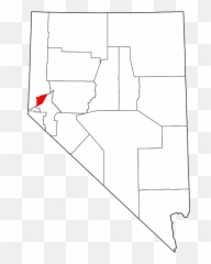 Map Of Nevada Highlighting Storey - Nevada County Map Png,Nevada Png