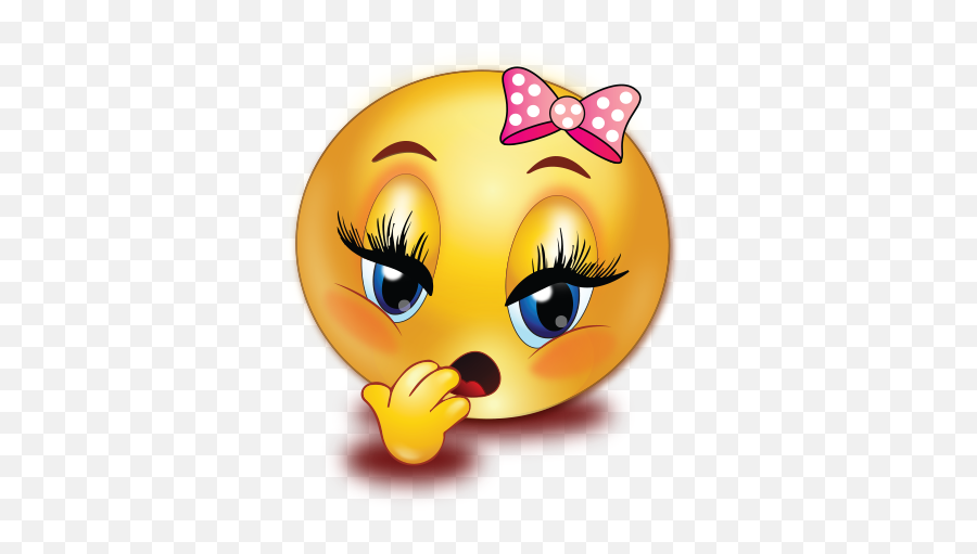 Yawning Girl Emoji - Female Sad Face Emoji Png,Girl Emoji Png