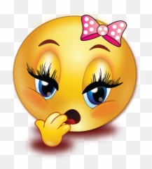 Yawning Girl Emoji - Female Sad Face Emoji Png,Girl Emoji Png