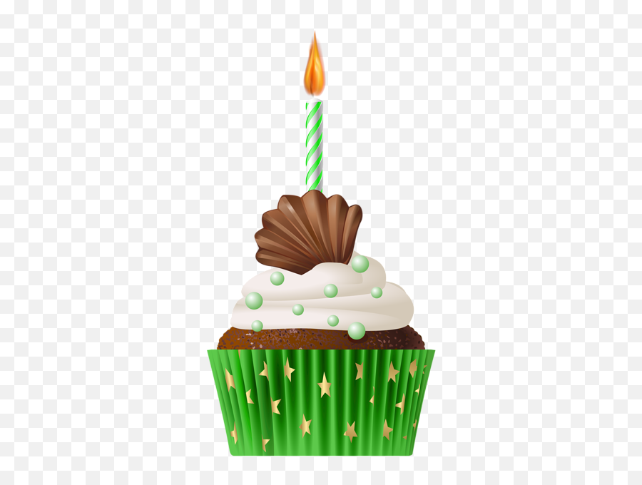Í Çupç - Clipart Green Birthday Cupcake Png,Muffin Png