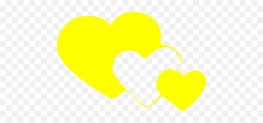 Yellow Heart 2 Icon - Free Yellow Heart Icons Heart Png,Yellow Heart Png