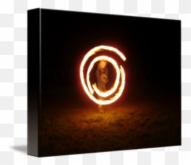 Fire Poi Circle Danger Flame By Campbell Potter - Neon Png,Flame Circle Png