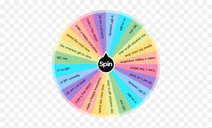 Who Is My Bff Spin The Wheel App - Wheel Of Songs Png,Bff Png