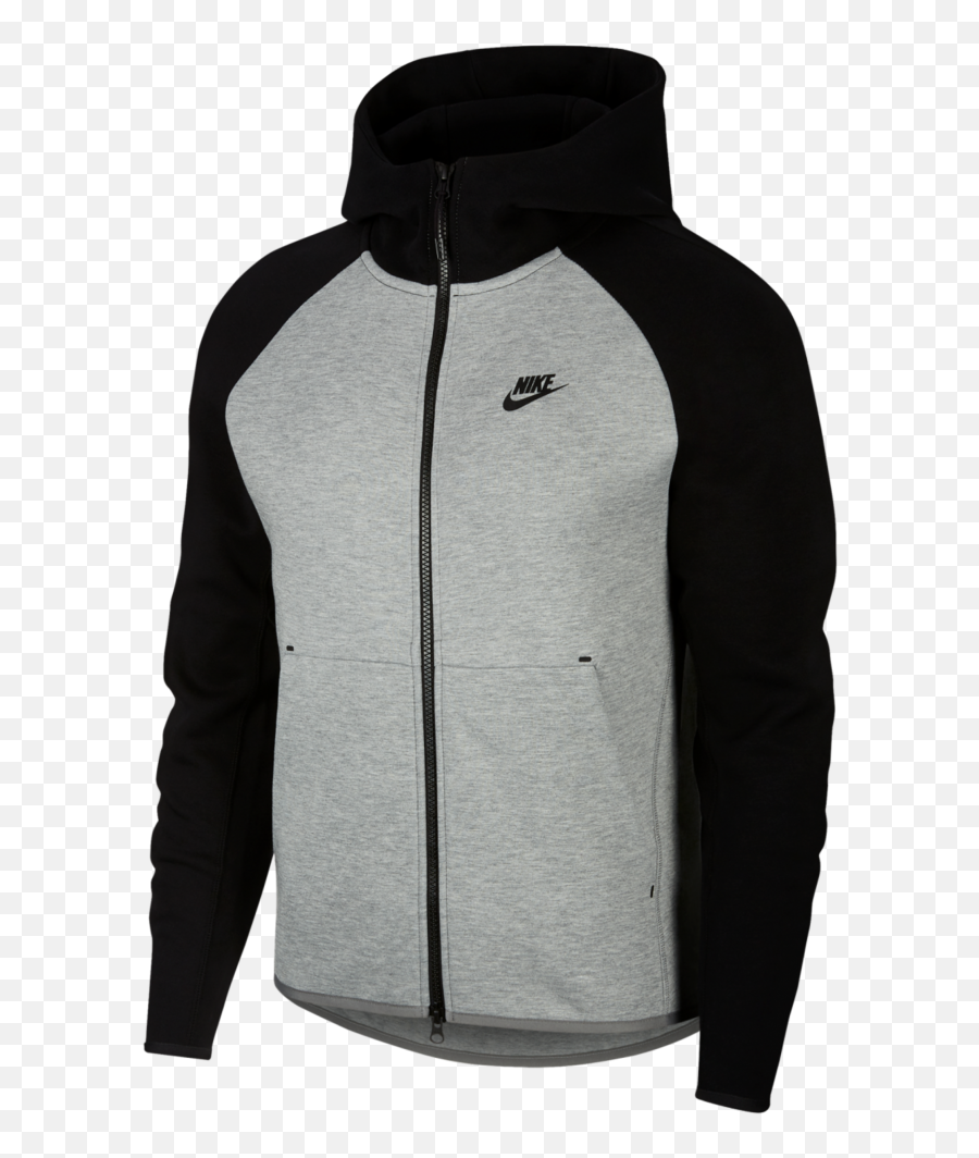 Sweatshirt Nike Nsw Tech Fleece Hoodie Fz - Nike Tech Fleece Gray And Black Png,Black Hoodie Png