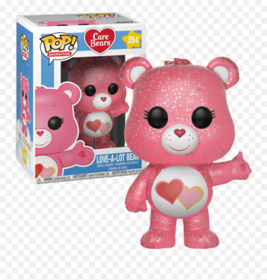 Care Bears - Lovealot Bear Glitter Us Exclusive Pop Vinyl Funko Pop Cheer Bear Png,Care Bear Png