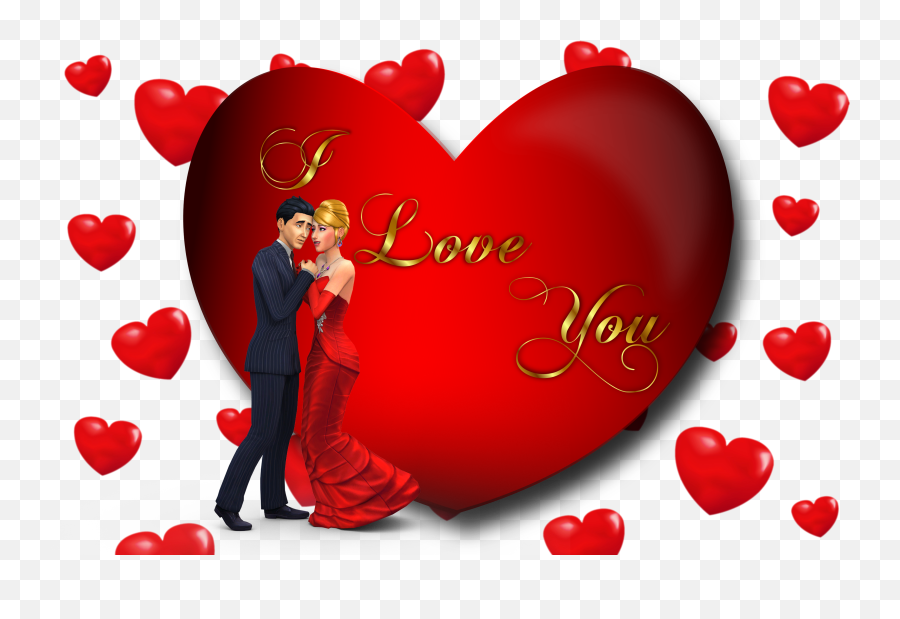 Download Original Resolution - Romantic Heart Love Happy Valentine Day Hd Image Download Png,Love Png