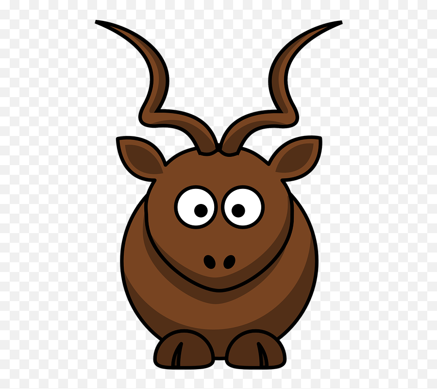 Animal Antelope Wildlife - Cartoon Clipart Moose Png,Antelope Png