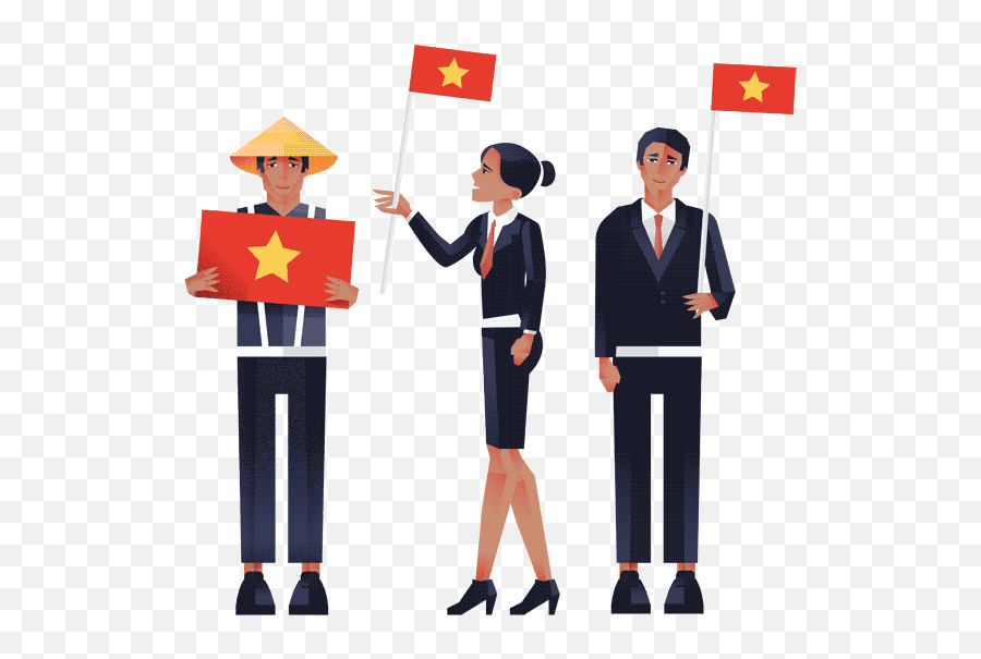 Download Vietnam Flag Png Image - Worker,Vietnam Flag Png