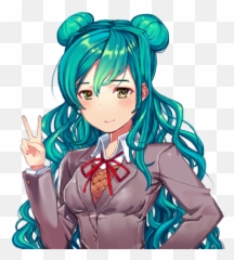 Doki Literature Club Fandom Wiki - Yandere Monika png
