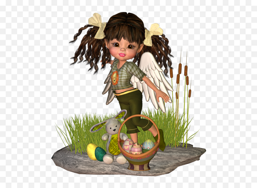 Easter Holiday Gift Figurine Grass For - 784x800 Fairy Png,Grass Transparent