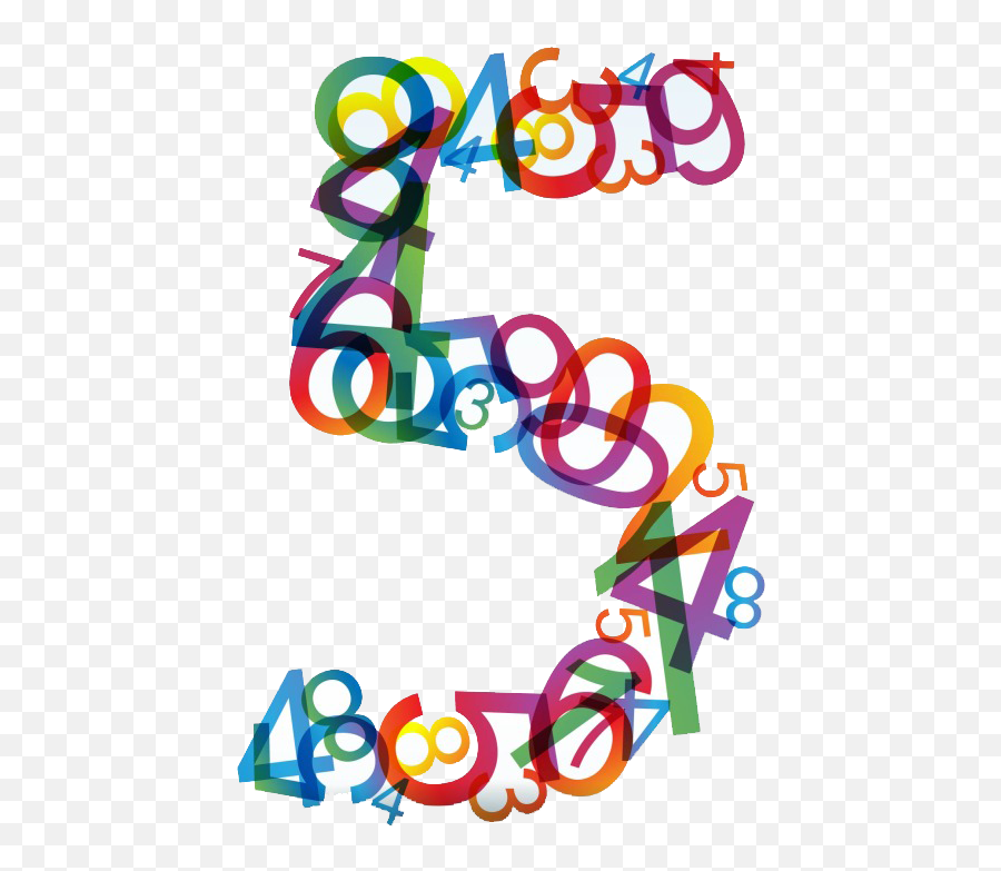 5 Number Png Transparent Images All - Colorful Numbers,Number 5 Png