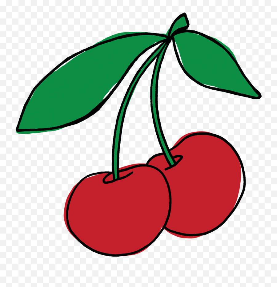Cherry Clipart - Cherry Transparent Cartoon Clipart Cherries Png,Cherry Transparent Background