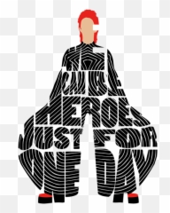 David Bowie Typography Art Hand Towel - Sketch Png,David Bowie Logo