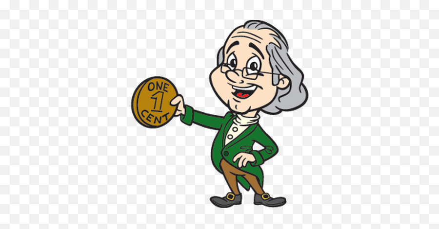 Ben Franklin Clipart - Benjamin Franklin In Cartoons Png,Benjamin Franklin Png