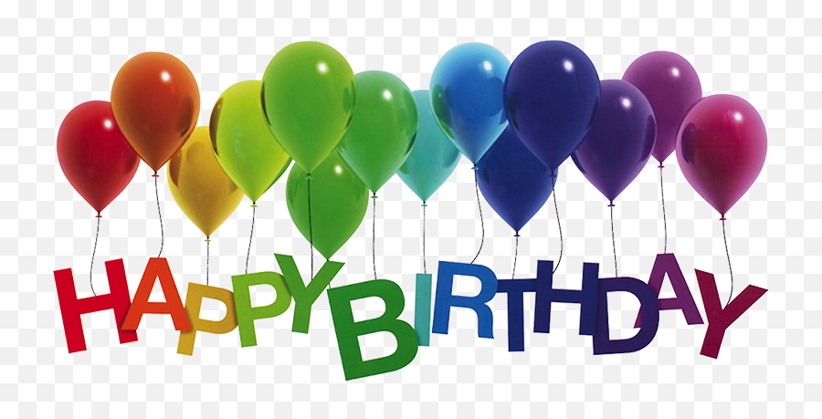 Happy Birthday Balloons Transparent - Balloon Png Happy Birthday,Birthday Balloons Transparent