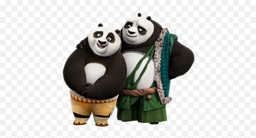 Kung Fu Panda And Dad - Kung Fu Panda 3 Png,Kung Fu Panda Png