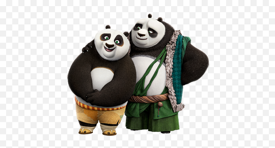 Kung Fu Panda And Dad - Kung Fu Panda 3 Png,Kung Fu Panda Png - free ...