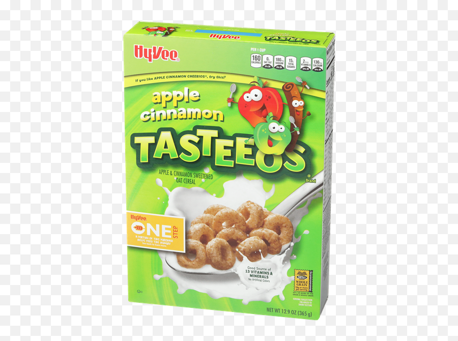 Hy - Vee One Step Apple Cinnamon Tasteeos Cereal Hyvee Apple Cinnamon Tasteeos Png,Cheerios Png