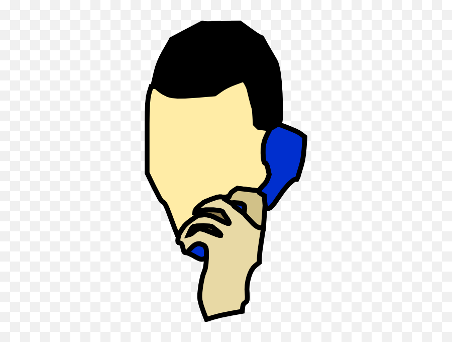 Man Phone Clipart Transparent Png Image - Animated Person Talking On The Phone,Phone Clipart Transparent