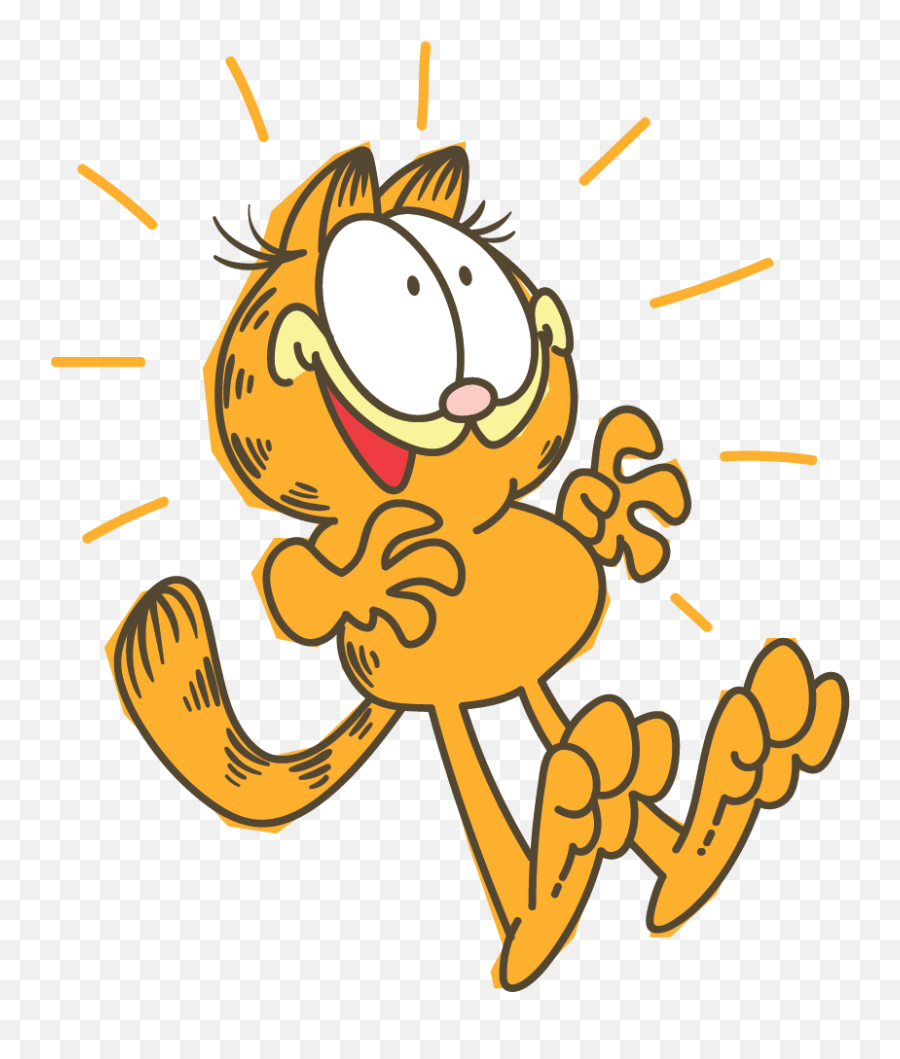 Garfield Line Stickers - Garfield Transparent Line Sticker Png,Line Stickers Transparent