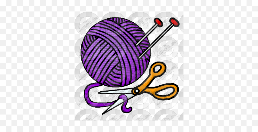Yarn Picture For Classroom Therapy Use - Great Yarn Clipart Dot Png,Yarn Ball Icon