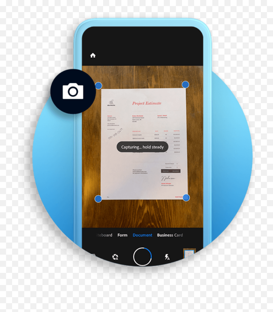 Adobe Scan Pdf Scanner App For Iphone U0026 Android Acrobat - Camera Phone Png,Android Smartphone Icon Png