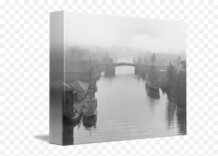 Foggy River By Retro Images Archive - Reflection Png,Foggy Png