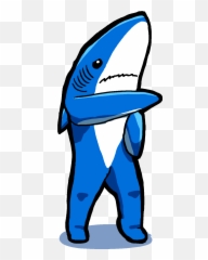Transparent Background Cartoon Shark - Dancing Gif png