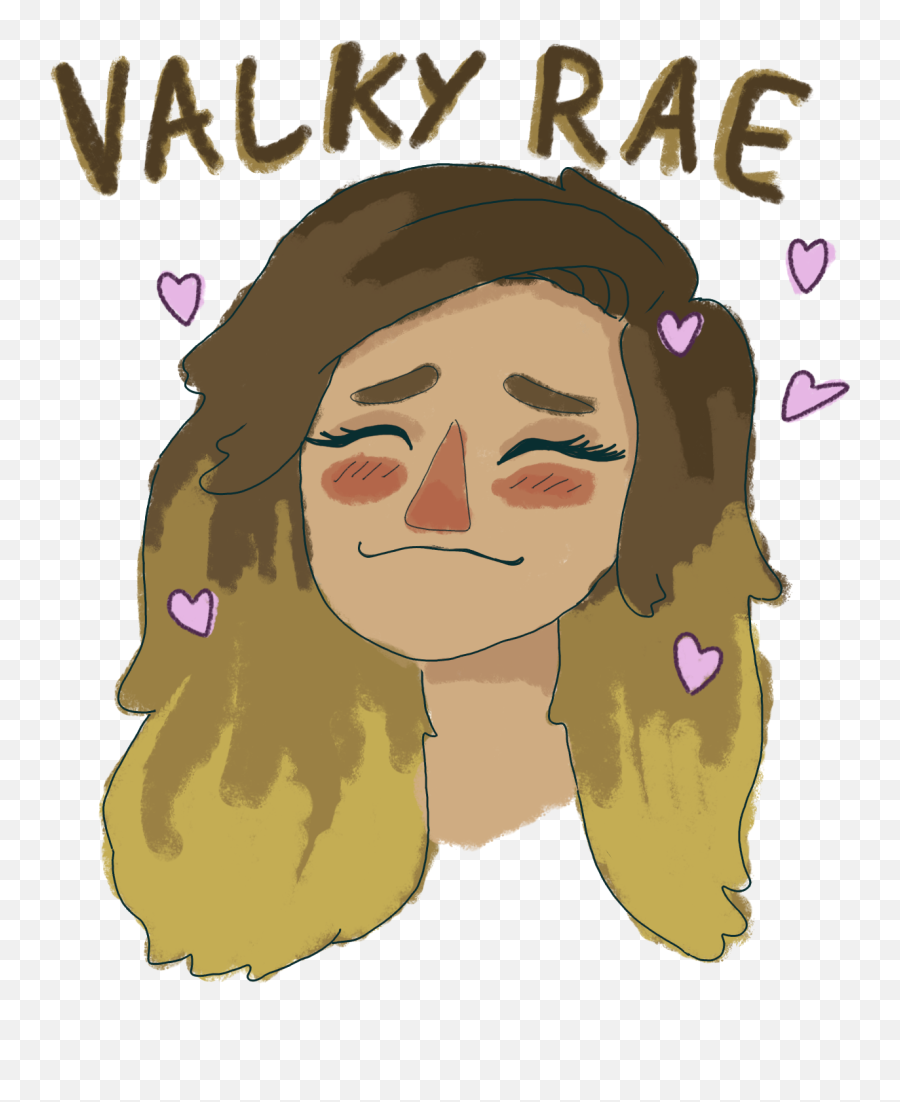 Valkyrae Redbubble Sticker Design In 2021 Icon - Hair Design Png,Lei Icon