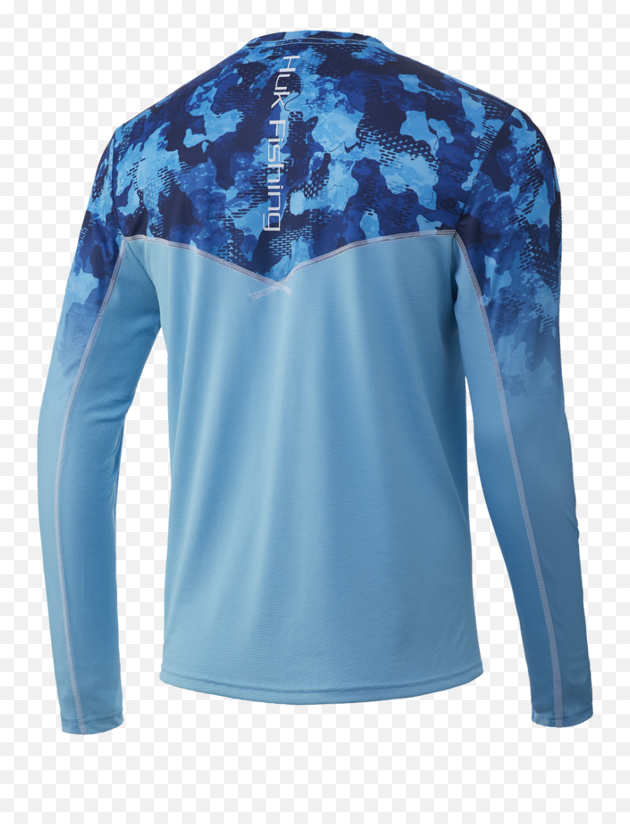 Huk Icon X Refraction Fade Shirt - Long Sleeve Png,Del Icon
