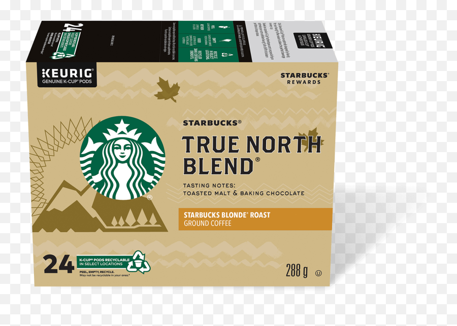 Starbucks True North Blend - 24 Count Starbucks Coffee Starbucks True North Coffee K Cup Png,Keurig 8 Oz Icon