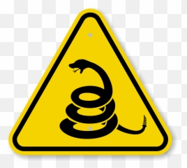 Iso Beware Of Rattlesnakes Sign - Snake Warning png