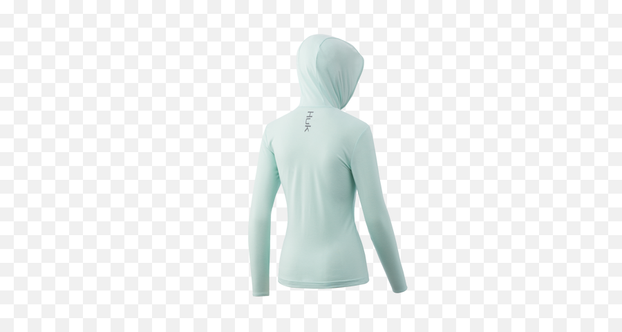 Huk Womens Waypoint Hoodie - Seafoam Huk Gear Long Sleeve Png,Female Running Icon