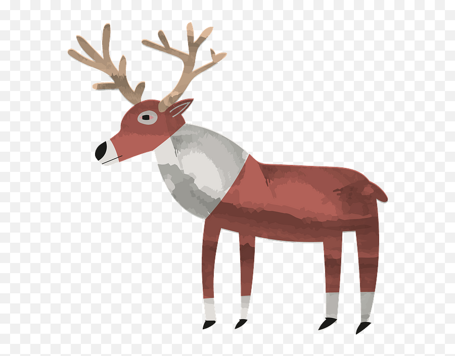 Reindeer Clipart Free Download In Png Or Vector Format - Cartoon,Reindeer Clipart Png