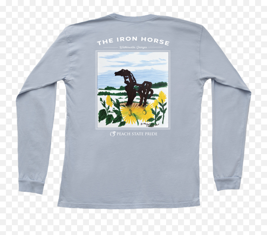 Iron Horse Long Sleeve Pocket Tee U2013 Peach State Pride - Long Sleeve Png,Psp Icon Size