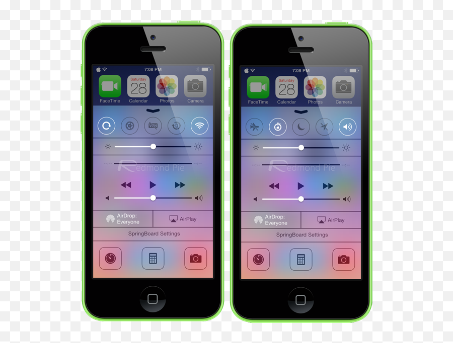 Flipcontrolcenter For Ios 7 Released Lets You Add New - Poke Lab Fish Bar Png,Ios 7 Video Icon