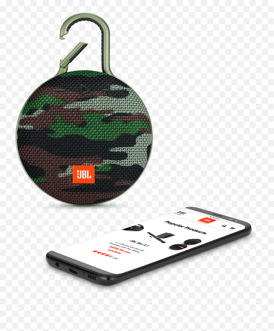 Jbl Clip 3 Portable Bluetooth Speaker - Jbl Clip 3 Wireless Bluetooth Speaker Camouflage Png,Icon Squad 2 Backpack