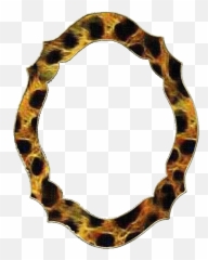 Frame Tags Animal Print Scrap Clipart Png - Circle,Cheetah Print Png