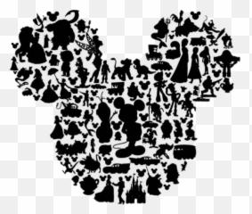 Disney Mickeymouse Castle Disneyprincesses Toyst - Disney Characters Silhouette Mickey Head png