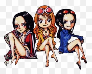 Chibi Hancock Nami U0026 Robin From A Board Game For Film - Nami Hancock Robin Png,Nami Png