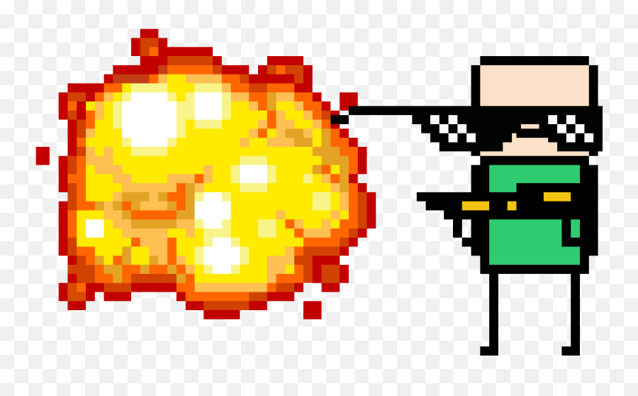 Flamethrower Due Mlg - Pixel Art Nyan Cats Clipart Full 8 Bit Explosion Png,Flamethrower Png