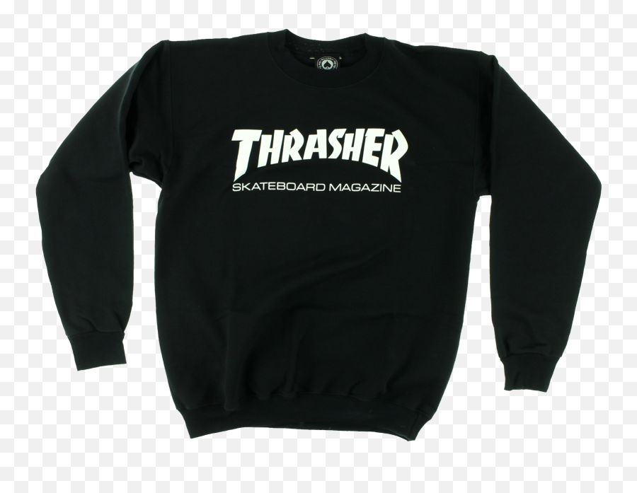 Thrasher Skate Mag Crew Black Png Logo