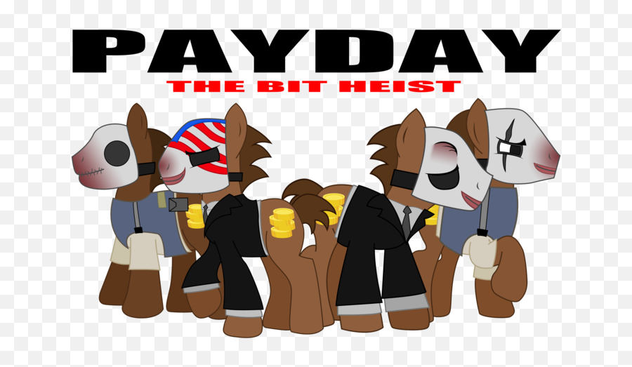 The Heist Payday 2 Applejack Cartoon Mammal Vertebrate - Cartoon Png,Payday 2 Logo